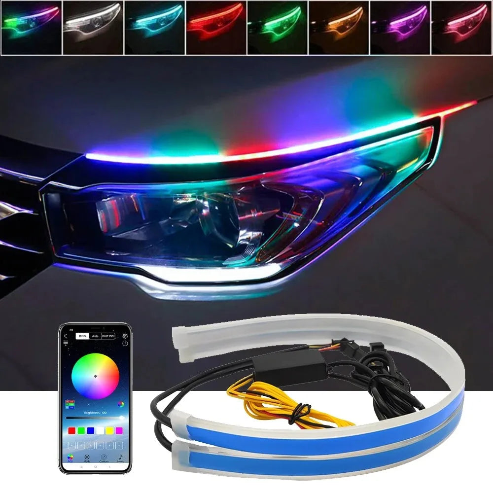 Universal Dynamic RGB LED Strips – App Controlled DRL